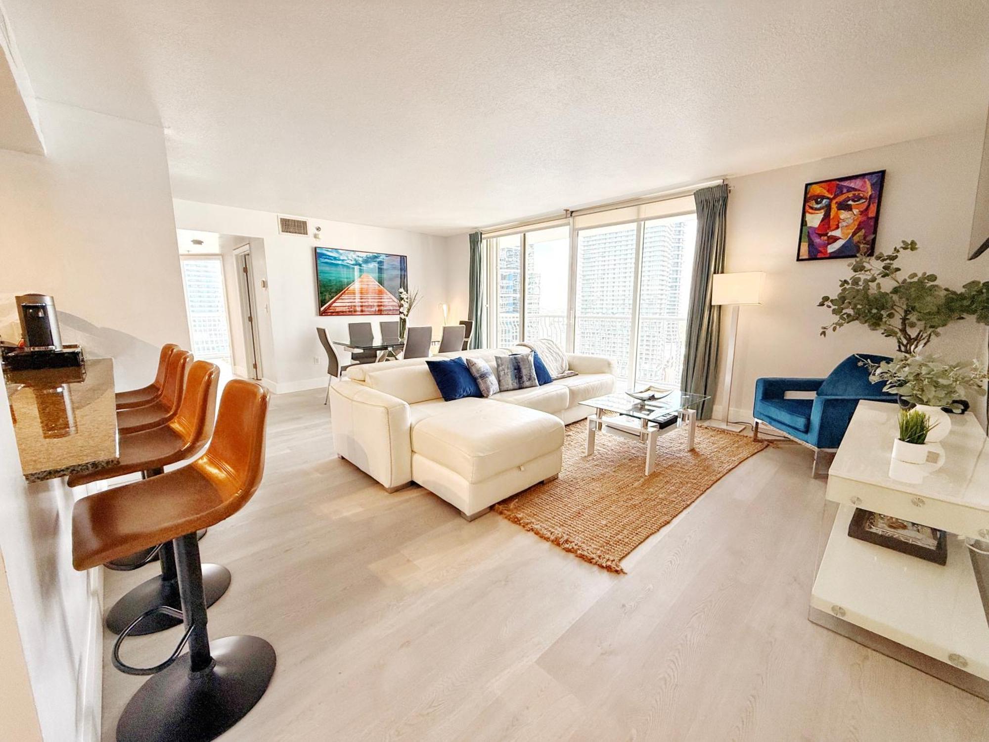 Upscale Brickell 3 Bedroom With Water Views And Free Parking Miami Extérieur photo